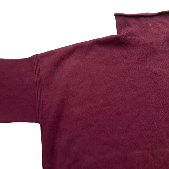 NWT French Connection Funnel Neck Sweater XS/S Merlot Minimalist Relaxed - Picture 8 of 10